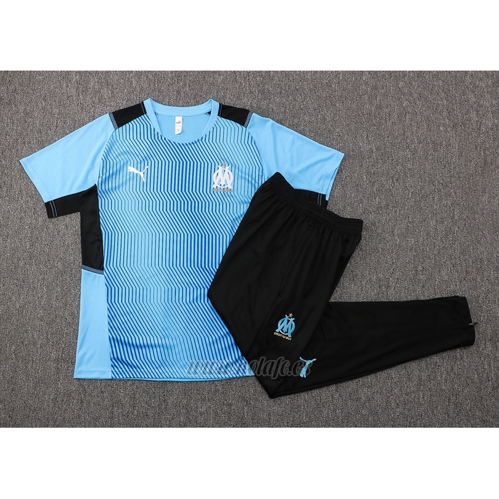 Chandal del Olympique Marsella Manga Corta 2021-2022 Azul